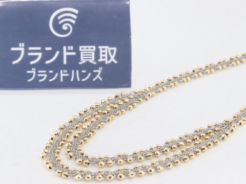 K18×Pt850のネックレス