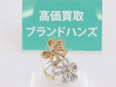 K18のメレダイヤリング1.40ct