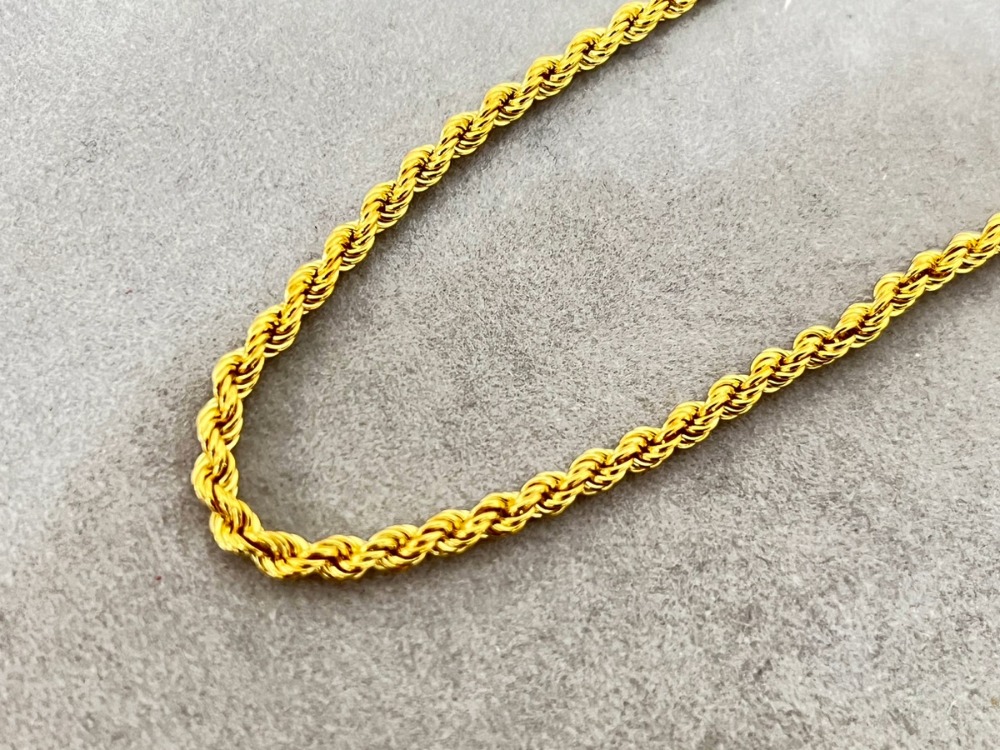 K18ノーブランドネックレス81gアップ