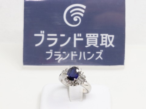 PT900サファイアダイヤリング