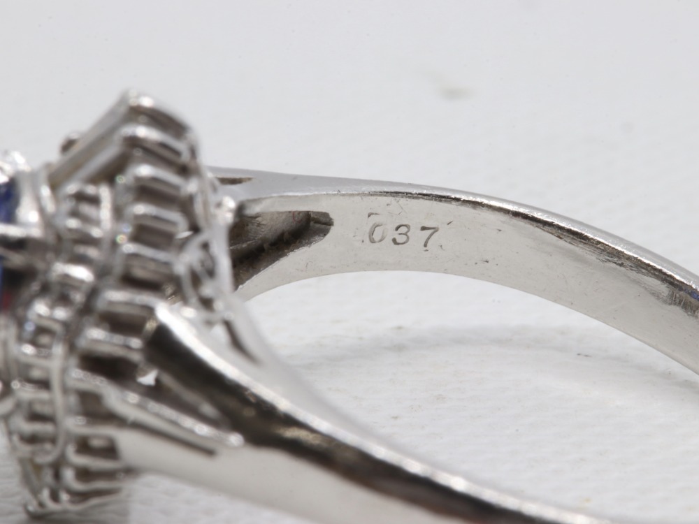 PT900サファイアリング刻印2