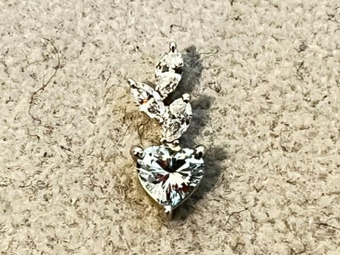 Pt850ダイヤリング0.77ct