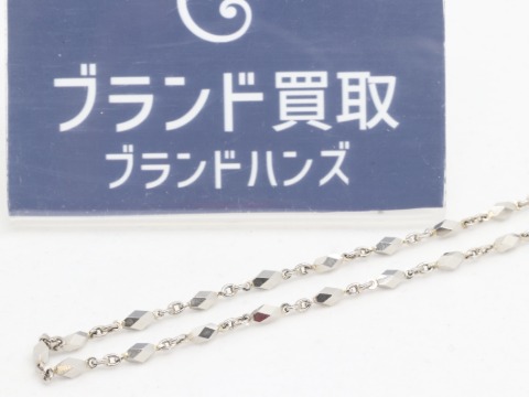 Pt850(プラチナ)の切子ネックレス