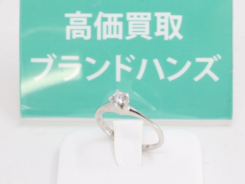 Pt900のダイヤリング0.262ct