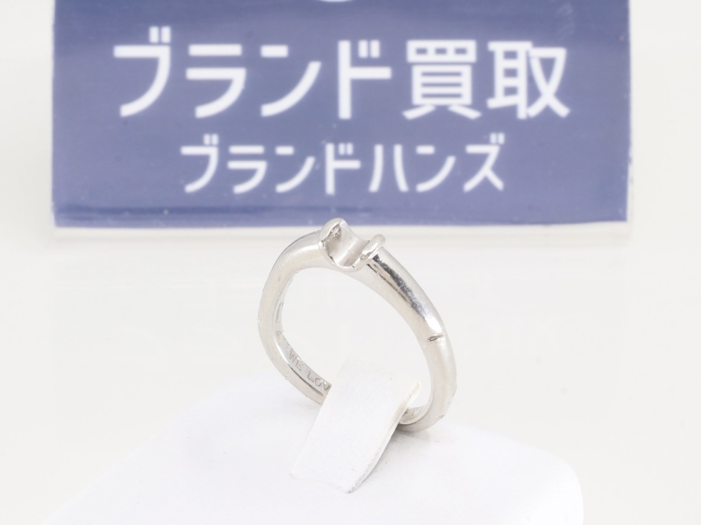 Pt900(プラチナ)のリング正面