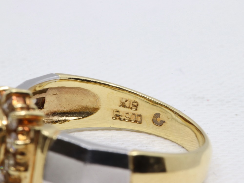 エメラルド×ダイヤリング刻印