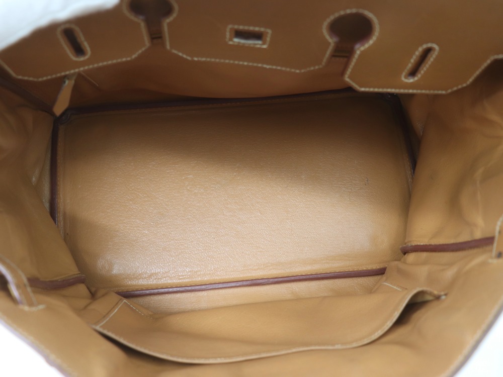 エルメスバーキン35ナチュラルG金具内側