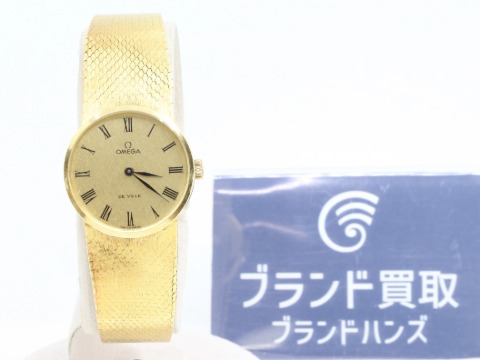 オメガのデビル金無垢腕時計
