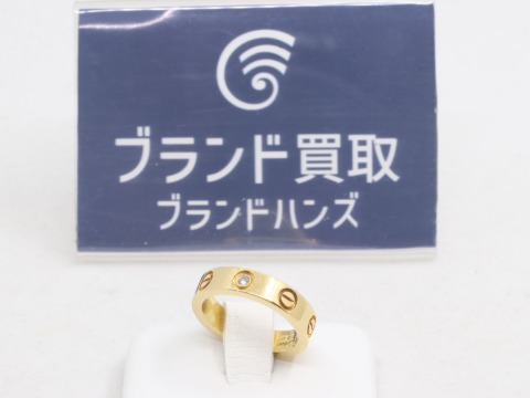 カルティエ1PダイヤミニラブリングK18