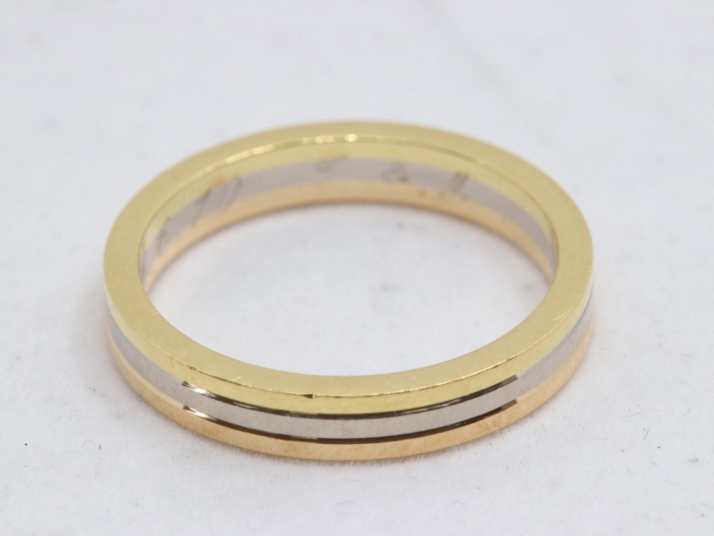 カルティエK18スリーカラーリング傷