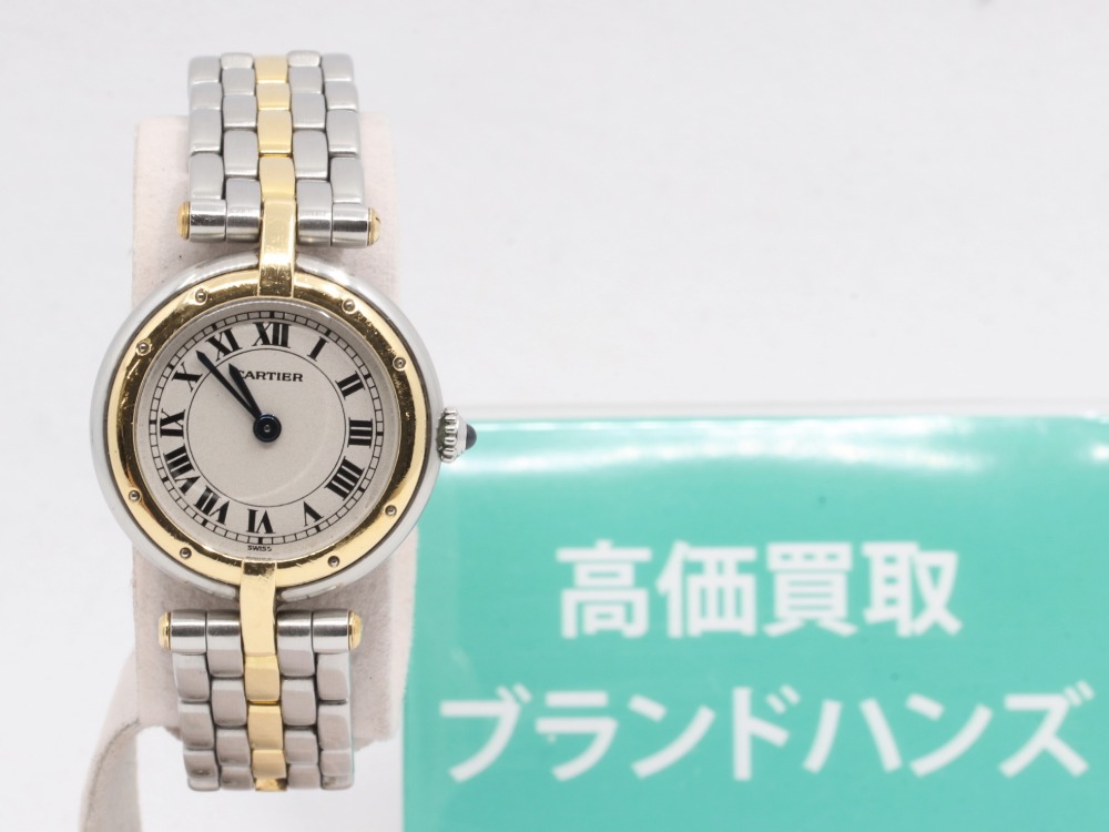 カルティエパンテールヴァンドームSM時計正面