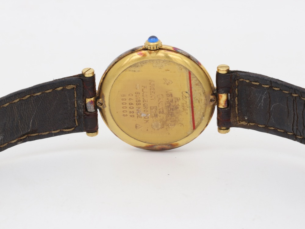 カルティエヴェルメイユの時計裏蓋