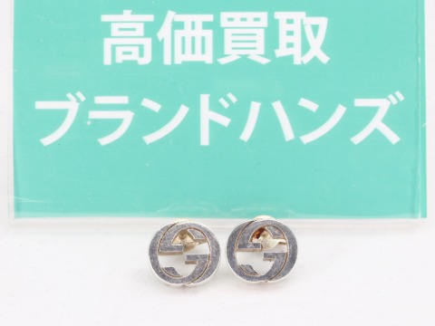 グッチのインターロッキングSV925ピアス