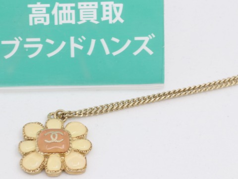 シャネルココマークフラワーネックレス