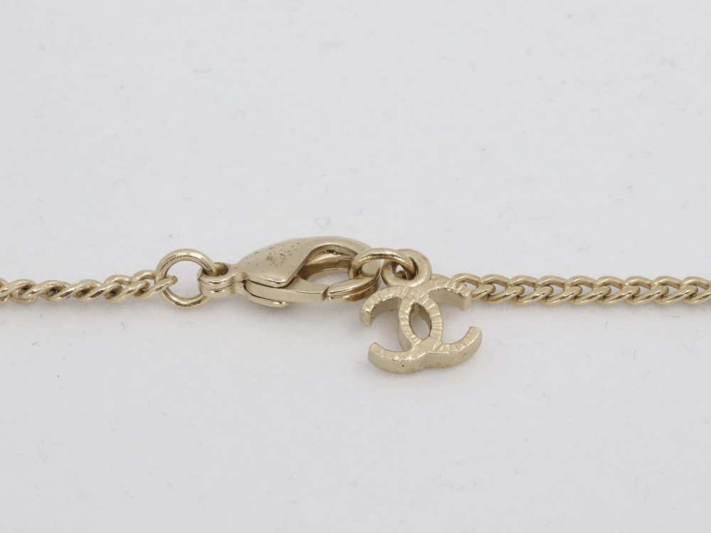 シャネルフラワーネックレスA16C金具