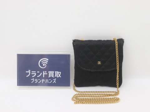 シャネルマトラッセコットンチェーンポーチ