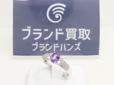 バイオレットサファイアダイヤリング