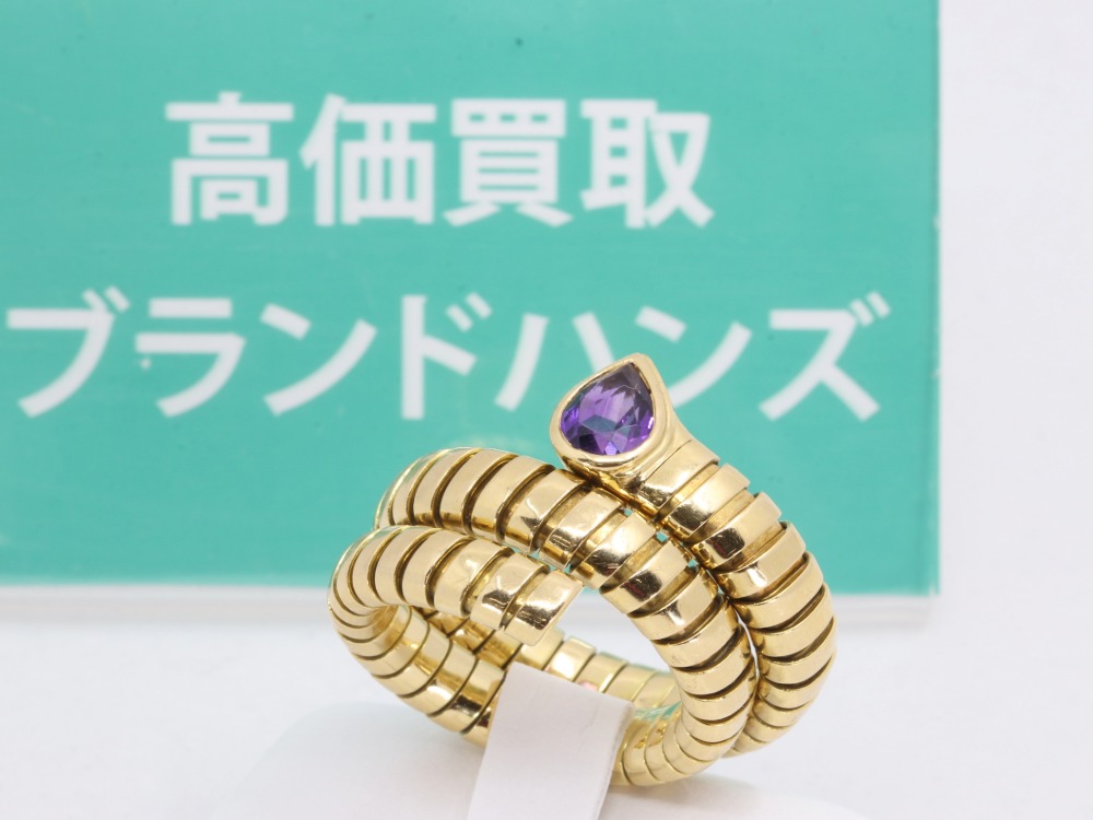 ブルガリのトゥボガスアメジストリング全体