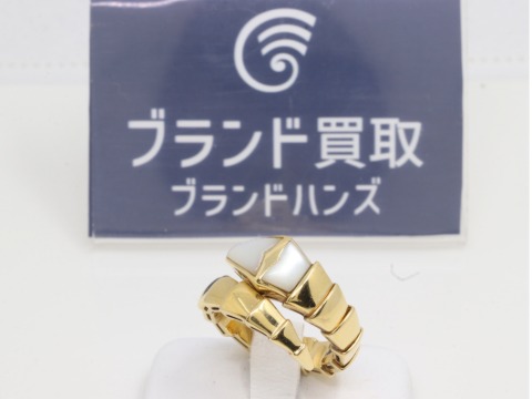 ブルガリセルペンティバイパースネークリングK18YG