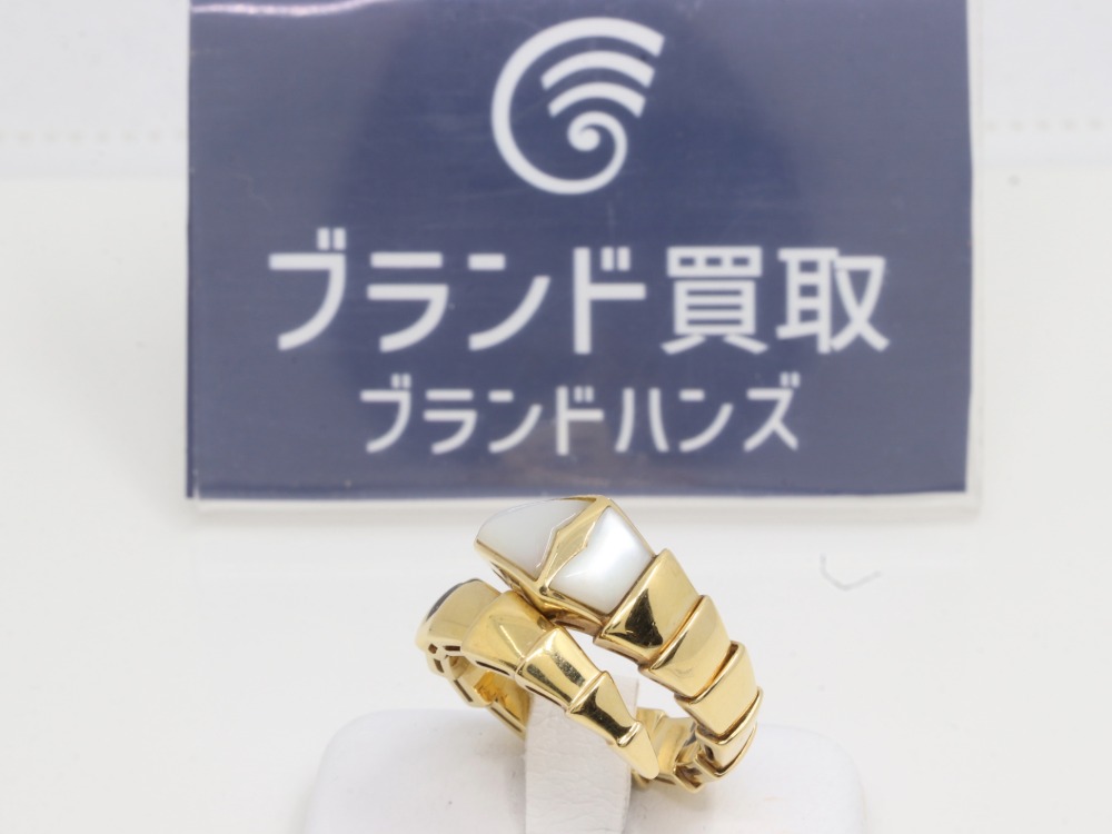 ブルガリセルペンティバイパースネークリング斜め