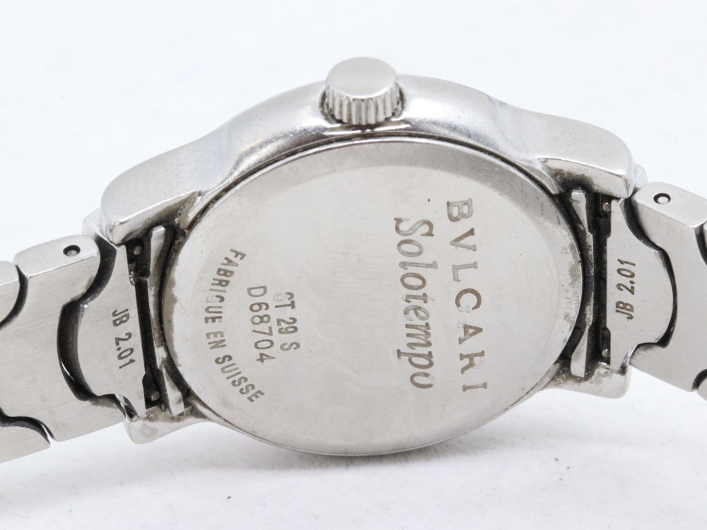 ボロボロのブルガリソロテンポST29S裏蓋