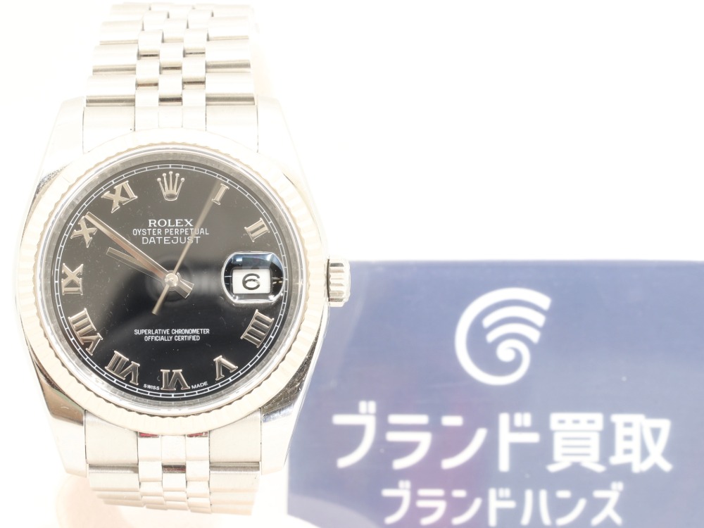 ロレックスのデイトジャスト116234G正面