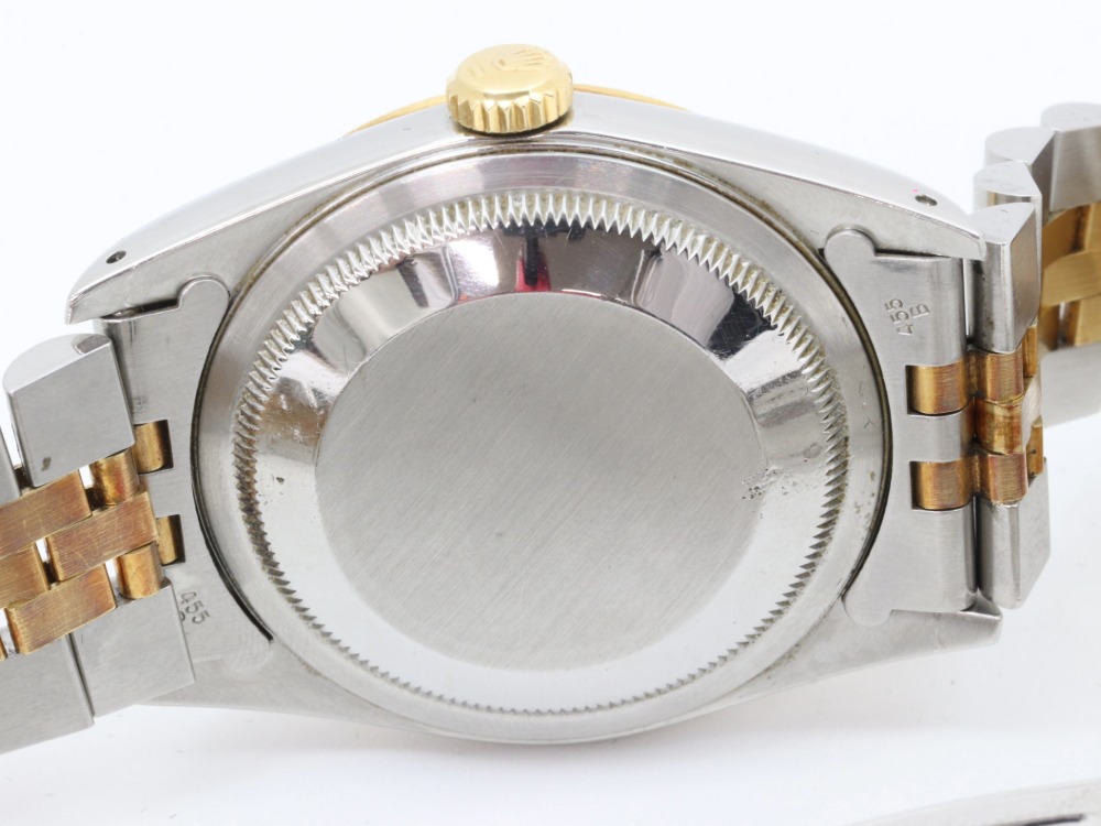 ロレックスのデイトジャスト16233裏蓋