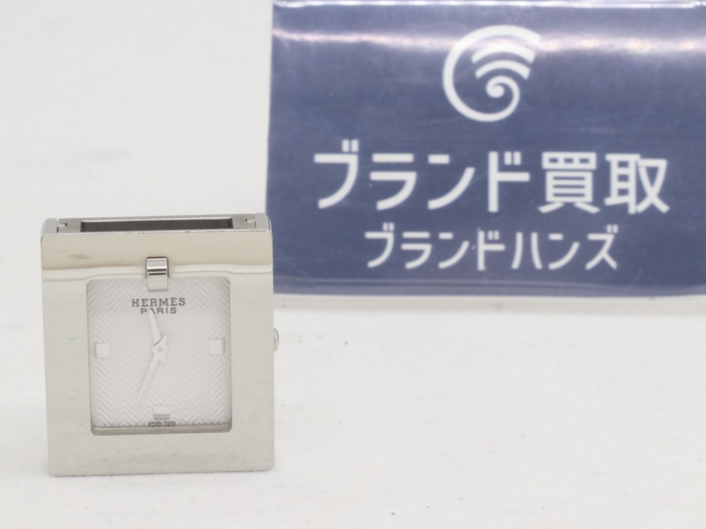 傷有りエルメスのベルトウォッチ正面