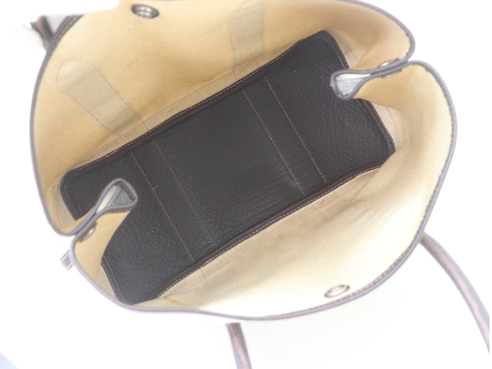 変色有りエルメスのガーデンパーティ内側