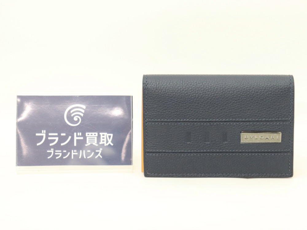未使用のブルガリのカードケース正面