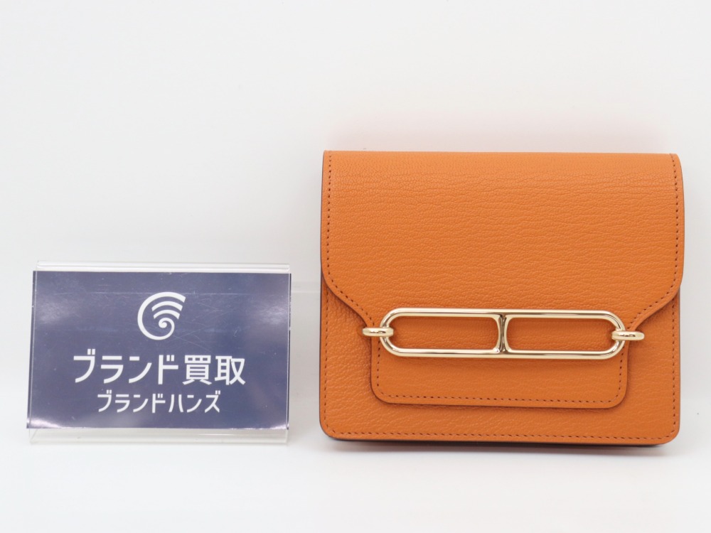 福島店でエルメスロウリススリム財布を21万円で買取しました！