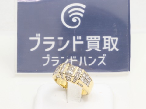 18Kのメレダイヤ付きリング