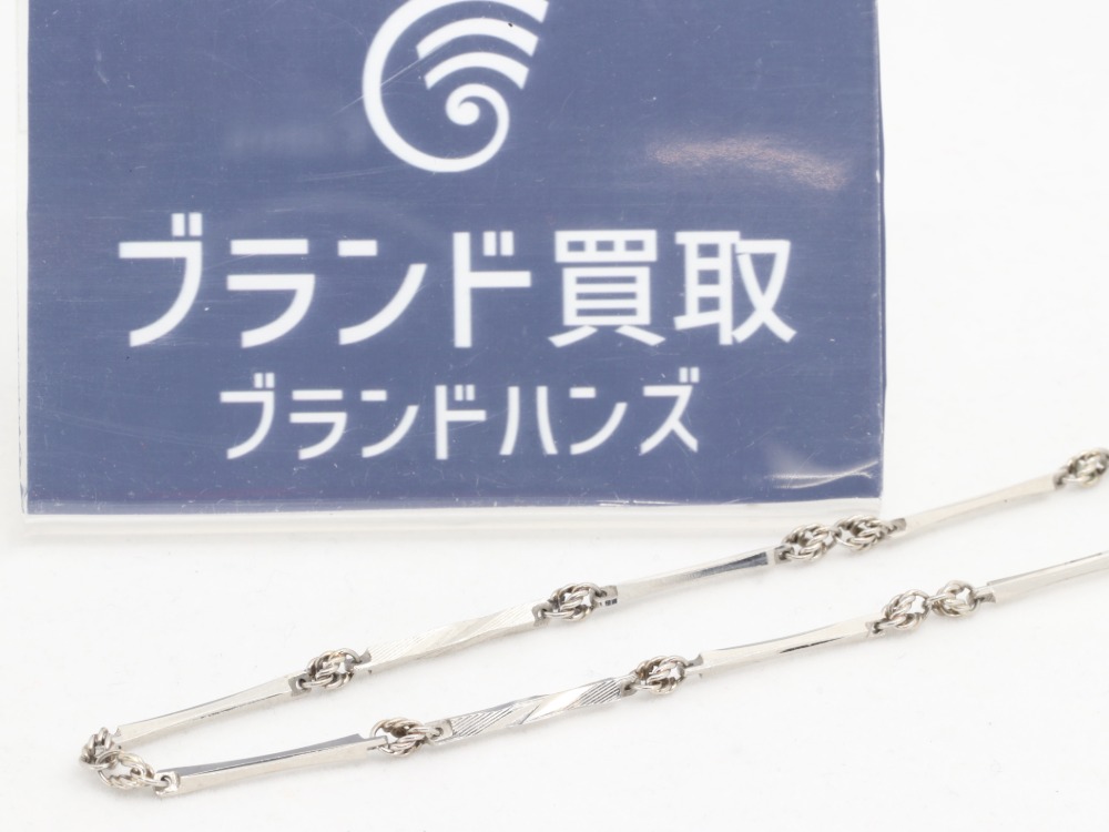 切子 オーロラ子持ち チェーンネックレス Pt850 プラチナ850 造幣局 