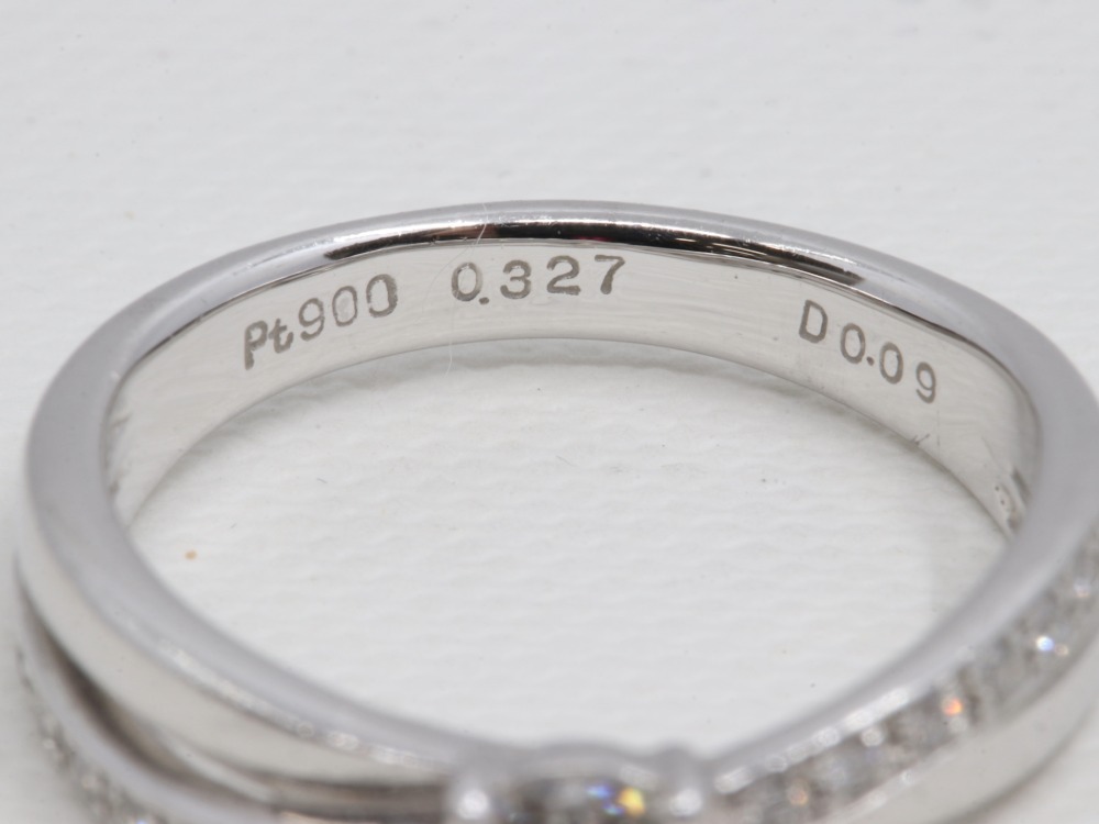 PT900ダイヤモンドリング刻印