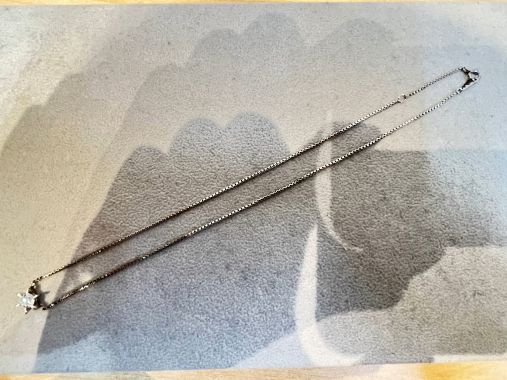 Pt850Pt900ダイヤネックレス全体