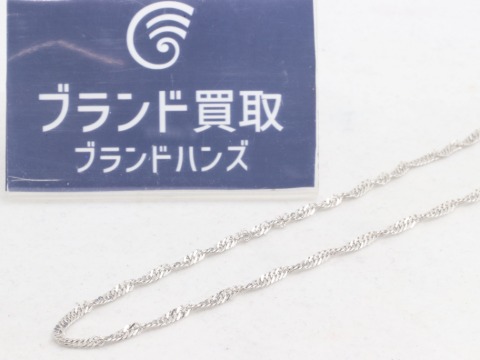 Pt850スクリューネックレス