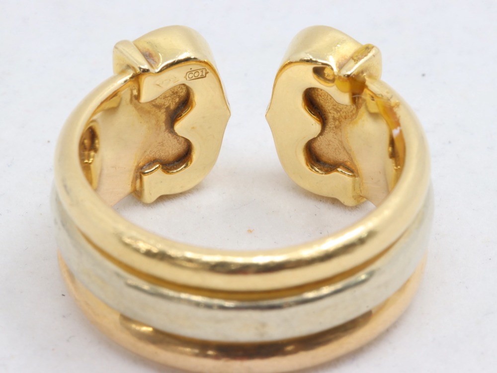 カルティエの2Cリング裏