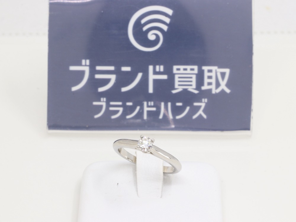 カルティエのソリテール1895ダイヤリング正面