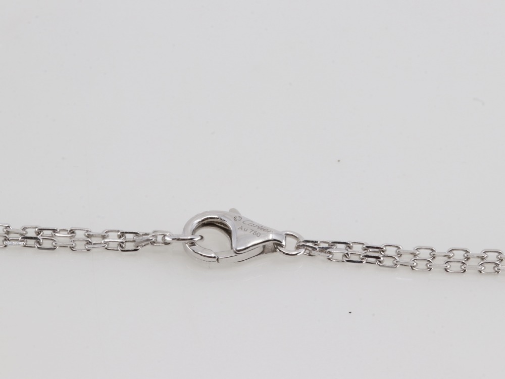 カルティエのラブサークル2Pダイヤネックレス刻印