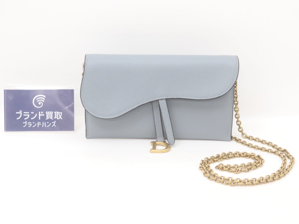 クリスチャンディオールチェーンショルダーウォレット全体図