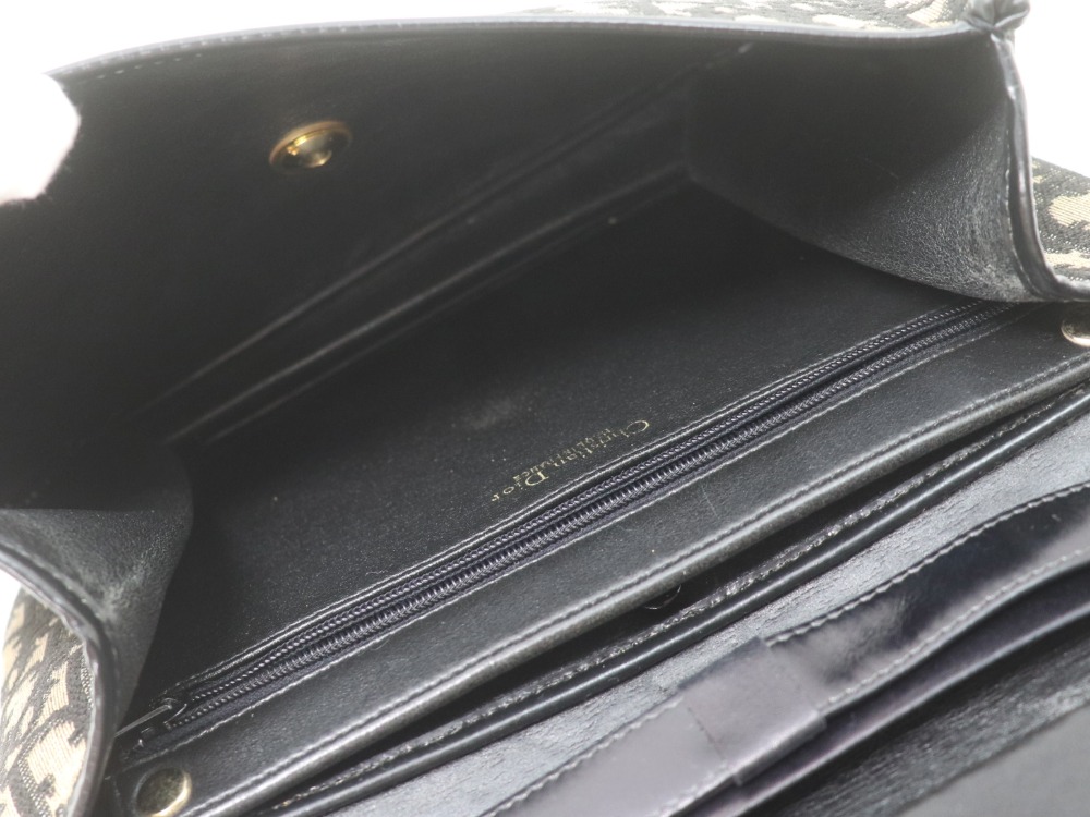 クリスチャンディオールトロッター柄ワンハンドバッグ内部