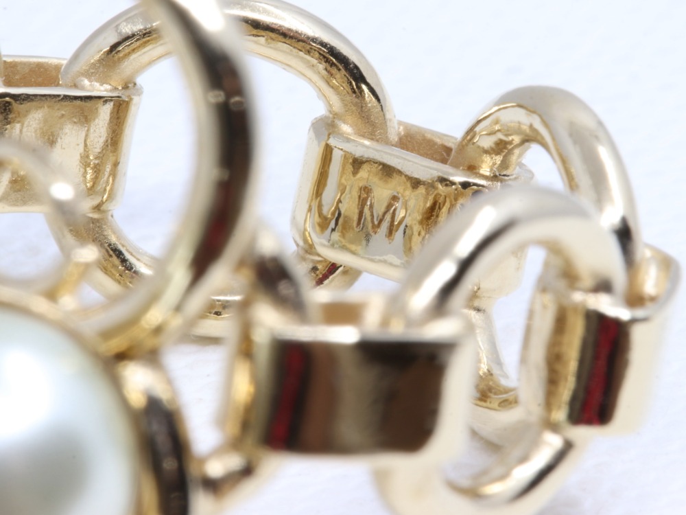 クリスチャンディオールフェイクパールリングサイズ刻印