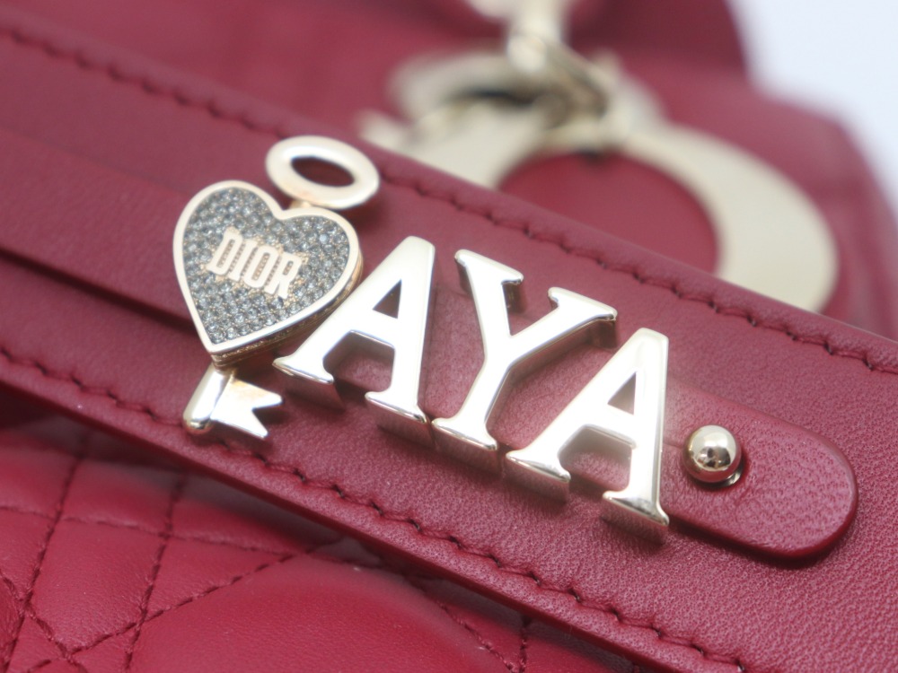 クリスチャンディオールマイレディディオールパテント2WAYハンドバッグ金具