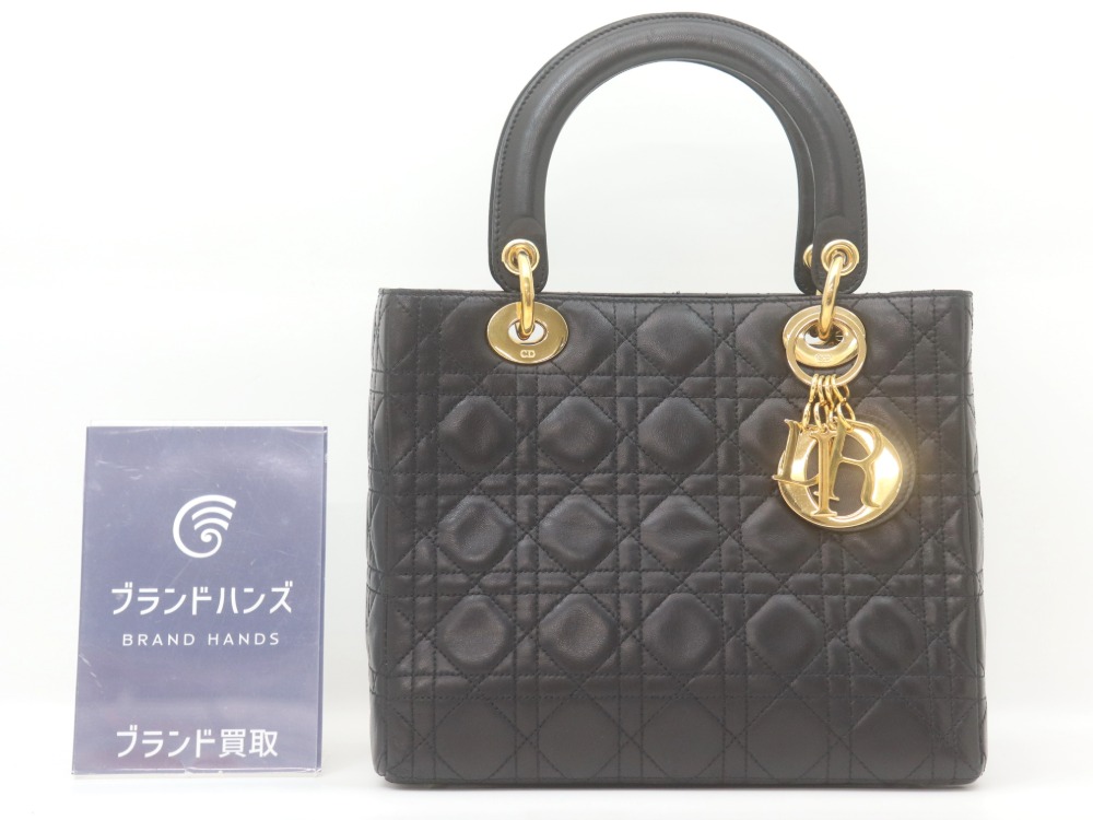 クリスチャンディオールレディディオールハンドバッグ全体図