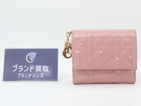 クリスチャンディオールレディディオール三つ折り財布