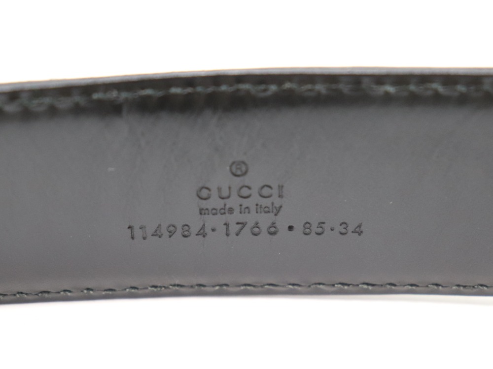 グッチのインターロッキングベルトロゴ