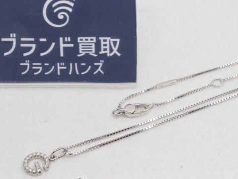 グッチのロゴダイヤネックレス