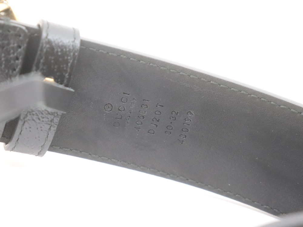 グッチのワイドベルト刻印