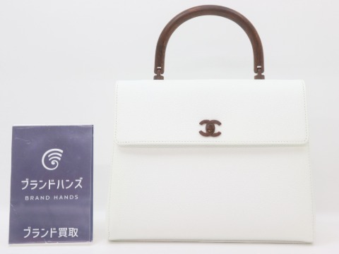 シャネルウッドハンドルバッグ