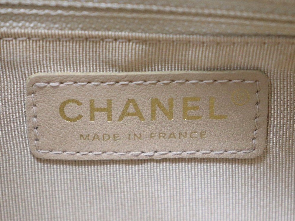 シャネルキャビアスキンココマークボストンバッグ刻印